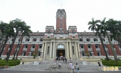 總統府今天晚間6點半舉行暌違5年未辦的「總統府音樂會」，總統蔡英文表示，今年以來藝文界一直有恢復舉辦的聲音，經過許多人努力總算再一次舉辦。圖為總統府外觀。（資料照，記者張嘉明攝）